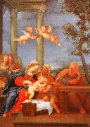 Albani, Francesco The Holy Family (Sacra Famiglia) Spain oil painting artist